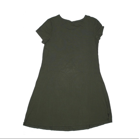 Art Class Army Green T-Shirt Dress - Picture 2 of 3